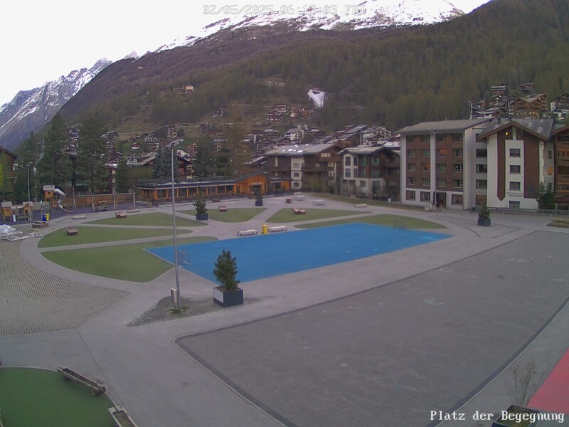 Zermatt: Webcam Sportarena - Platz der Begegnung