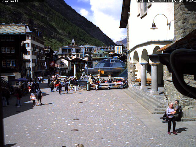 Zermatt: Webcam Kirchplatz